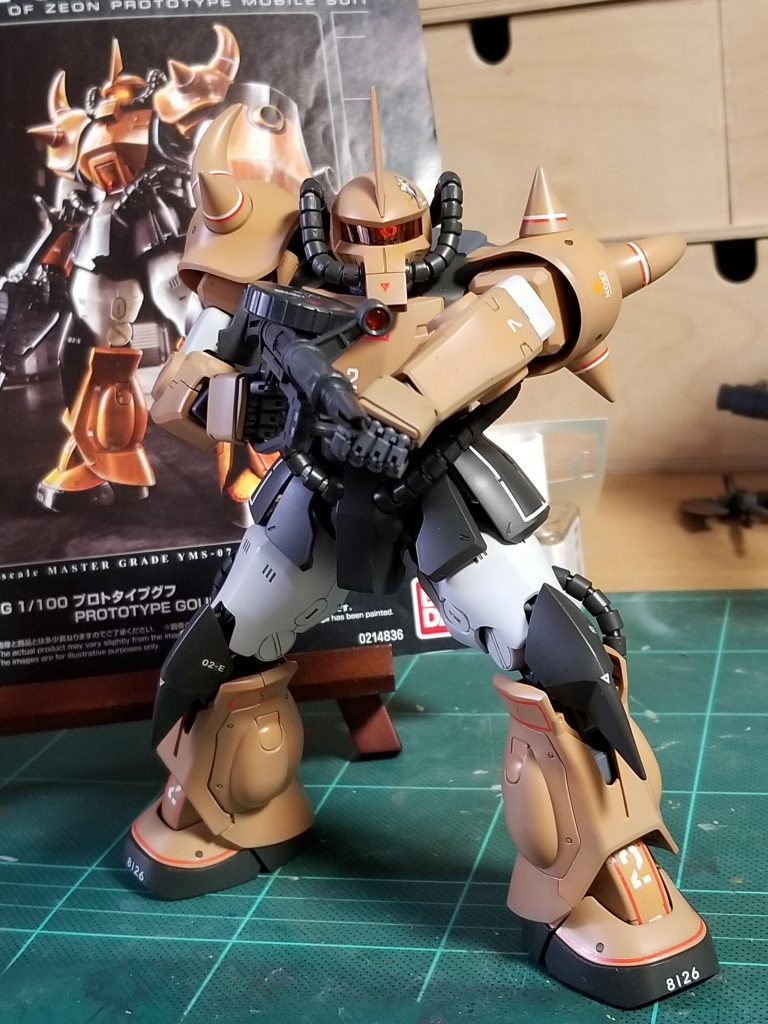 ガンプラ　MG MSV YMS-07シャア専用プロトタイプグフ　完成品 漢のMSV YMS-07A 大河原先生版 プロトタイプグフ 作○らいだ