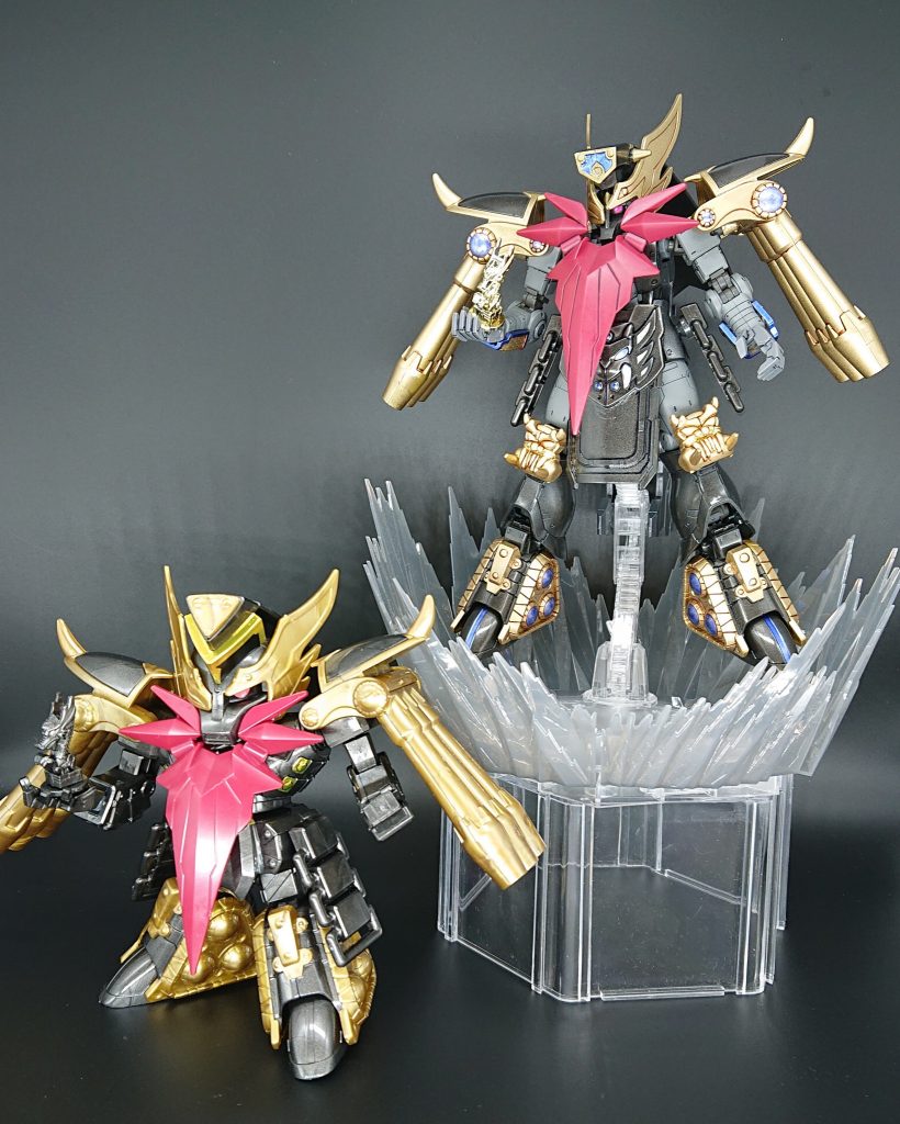 【ポーズ２】
最後に、董卓ザクとツーショット
以上、今回の連邦vsジオンフェス作品でした。
皆様の感想お待ちしていますm(__)m
最後までご覧頂き、ありがとうございました。

次回を待て！٩( ᐛ )وｵｰ！