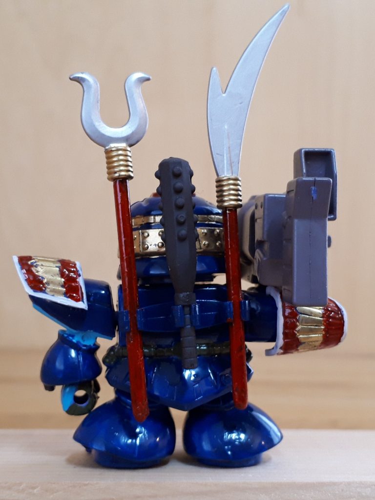 さすまた、金砕棒、なぎなたは塗装したら嵌め込んだきり抜けなくなってしまいました😭