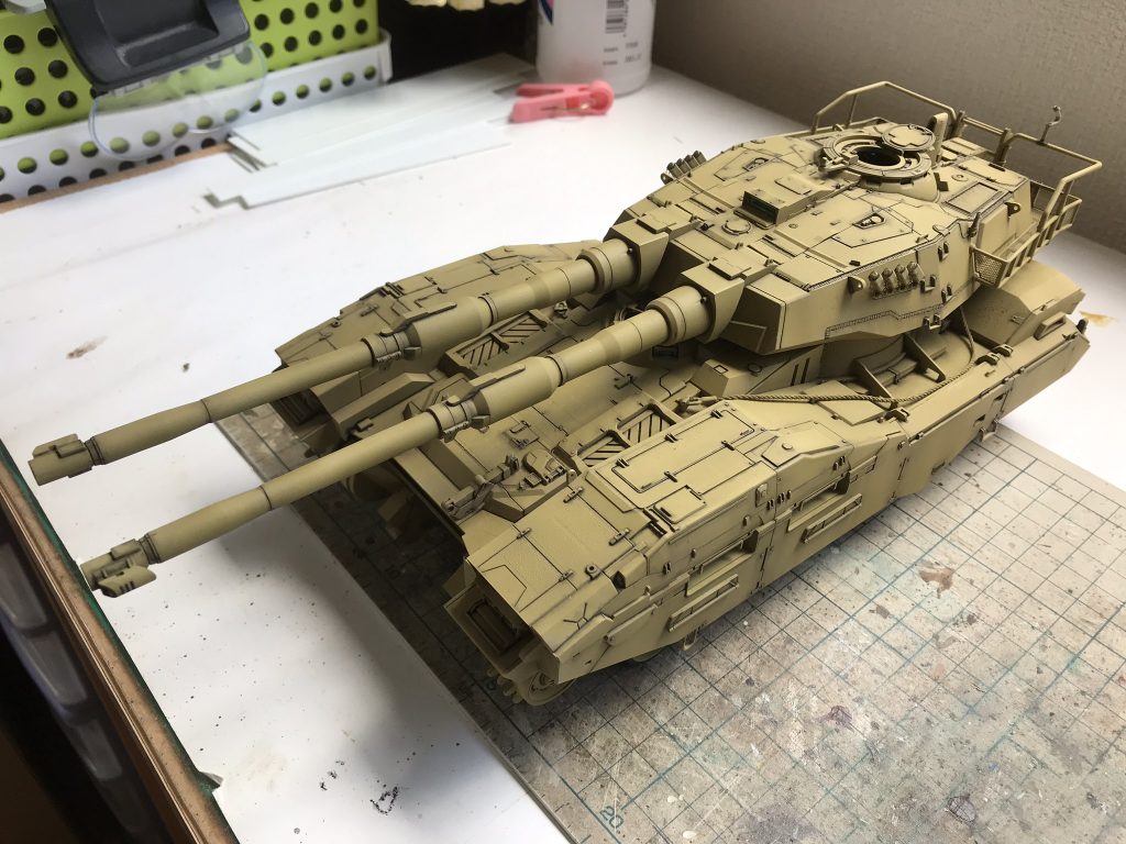 基本塗装→シェード塗装→スミ入れ