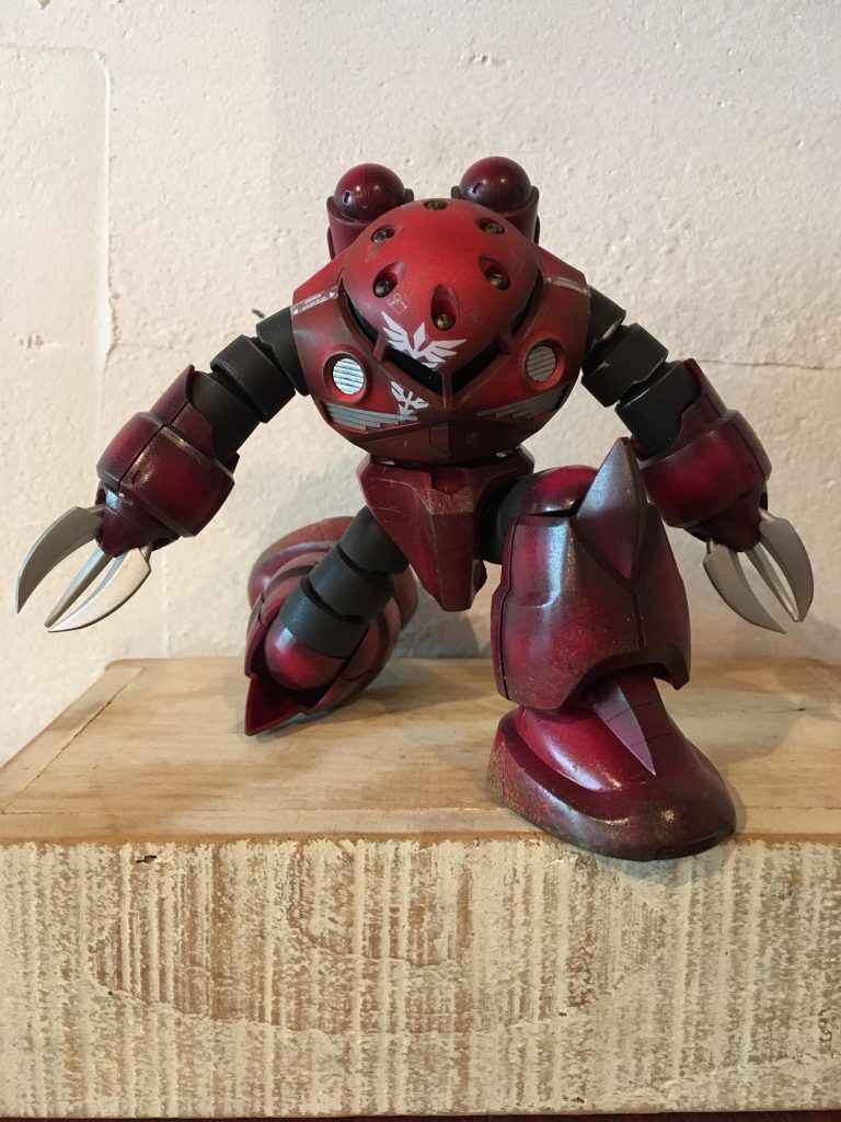 やっぱり、武士道なジオン軍が好きです
過去作ですので制作過程はありませんがウェザリング塗装でしあげまさした