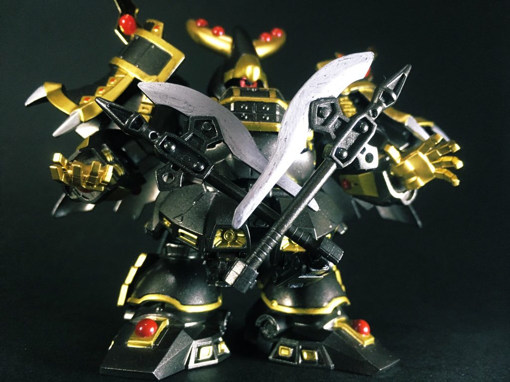 白起将軍は三国志の時代より500年ほど前の人物で、司馬遷の『史記』に列伝が立てられている春秋戦国時代屈指の名将です。近年では原先生の『キングダム』や王欣太先生の『達人伝』などの作品でも活躍しています。
 
演者はジ・O。
「一握りの天才」「歴史の立会人」「神の意思」などといったキーワードが白起を彷彿とさせた事から選ばせて頂きました。
ちなみに本家三国伝には「黄天ジ・O」というキャラクターがすでにおりますが、三国武将の誰かをイメージした物とは異なりまたキット化もされていないため、あえて選択しています。