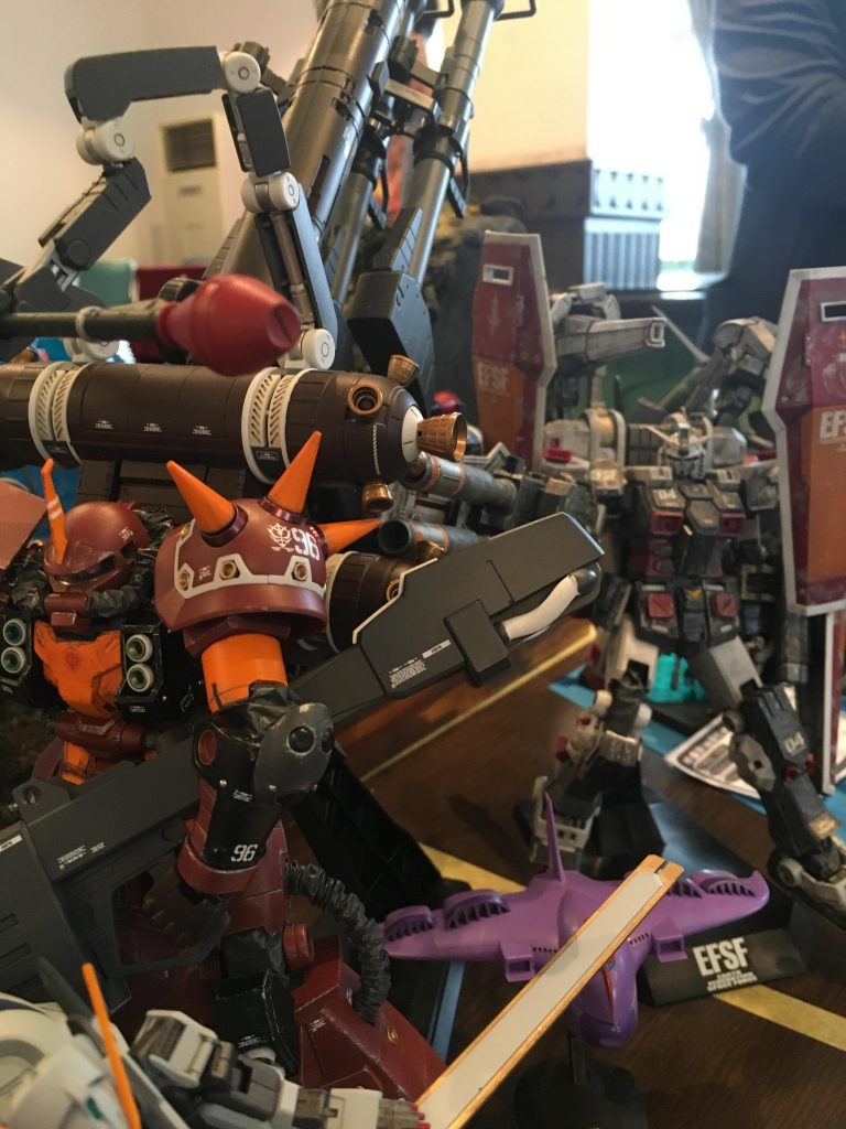 展示会にも行ってきました
フルアーマーと仲良し💕