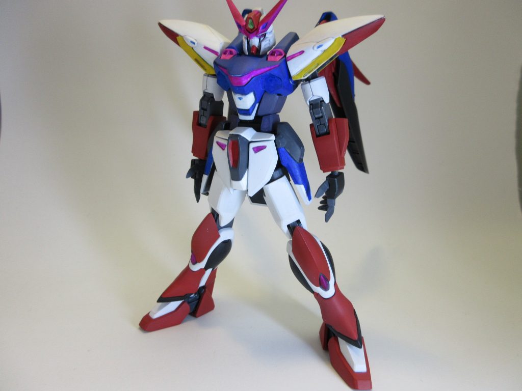 ベース機はブリッツガンダム。武装はビームサイズのみという超近接戦型ゴリ押し仕様。カラーリングはカスタムロボV2の主人公機「レイⅡ」っぽくなるようにしてます。