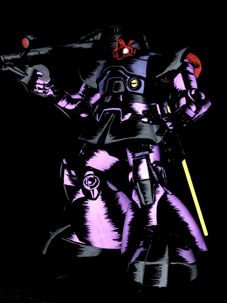 1/144 ドム アメコミイラスト風–3枚目/制作者：@j_gunaka