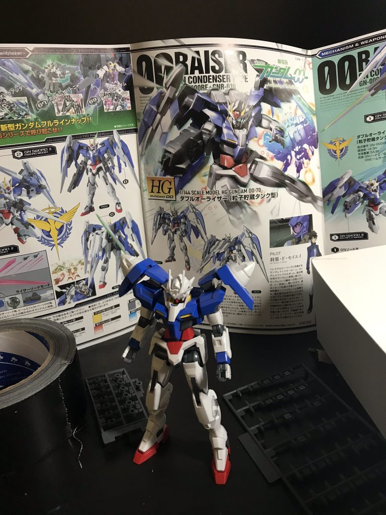 素組状態。元から名キットなので10年の月日を感じさせない出来の良さでした。