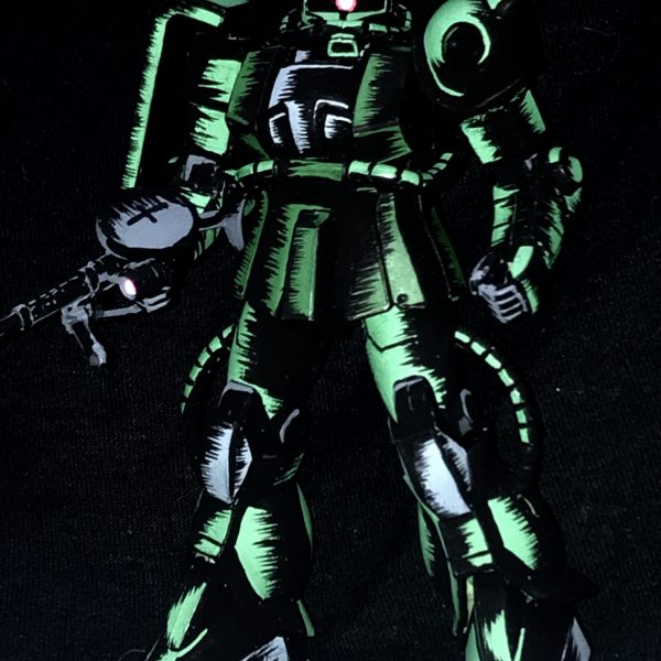 1/144 ザクⅡ アメコミイラスト風