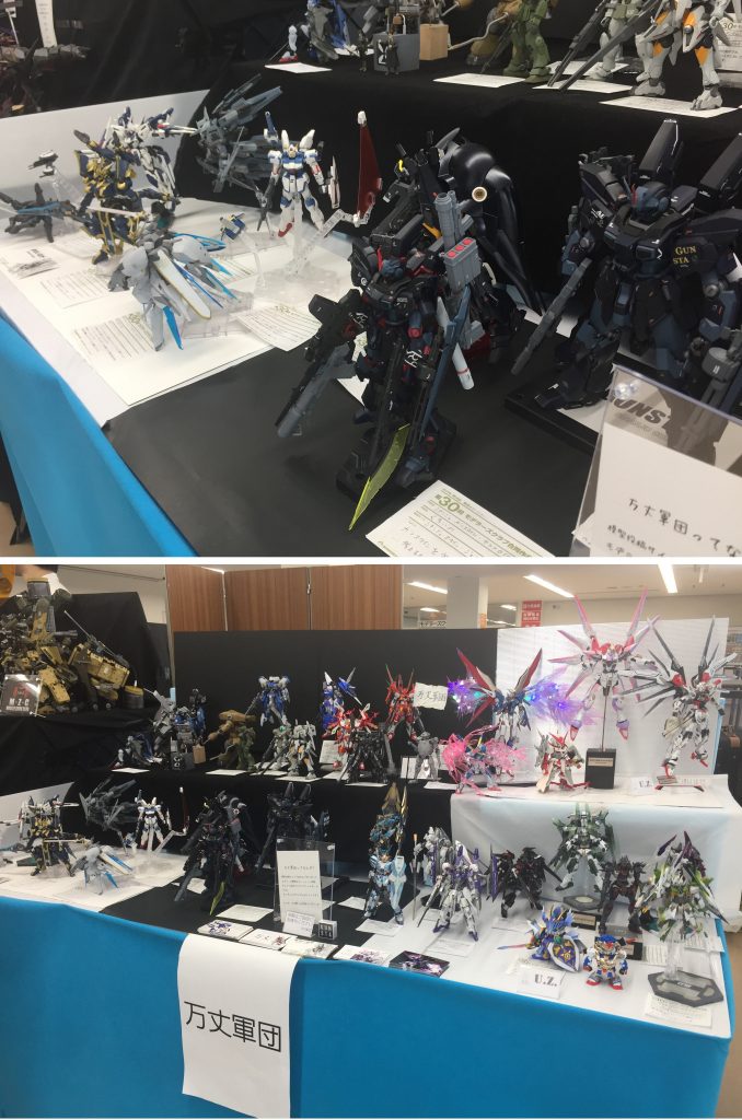 というワケでして令和一発目の作品です。
元号変わって心機一転なら思い入れのあるガンスタインしかねぇ!!と作りました~
前々からHGUCシナンジュ・スタインが出たらガンスタイン作りたいなぁ…とどこかで思っていたところ、万丈サンから一緒にホビーショー出ませんか?と全く予想していなかったお誘いが(笑)
これはチャンス!とばかりに張り切りました(*^^)v
GUNSTAへの投稿よりホビーショーでの先行お披露目でした♪
万丈軍団卓にて観て頂いた方々には心より感謝します!