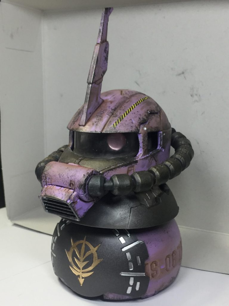 ザクヘッド （汚し塗装）–2枚目/制作者：わこ