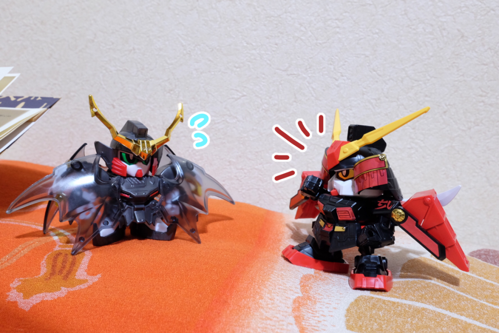 烈火:ええい、殺駆頭からの連絡はまだか!?  あれからどのぐらい経った!
武者デス:ええと、確か…
(ここから回想シーン)