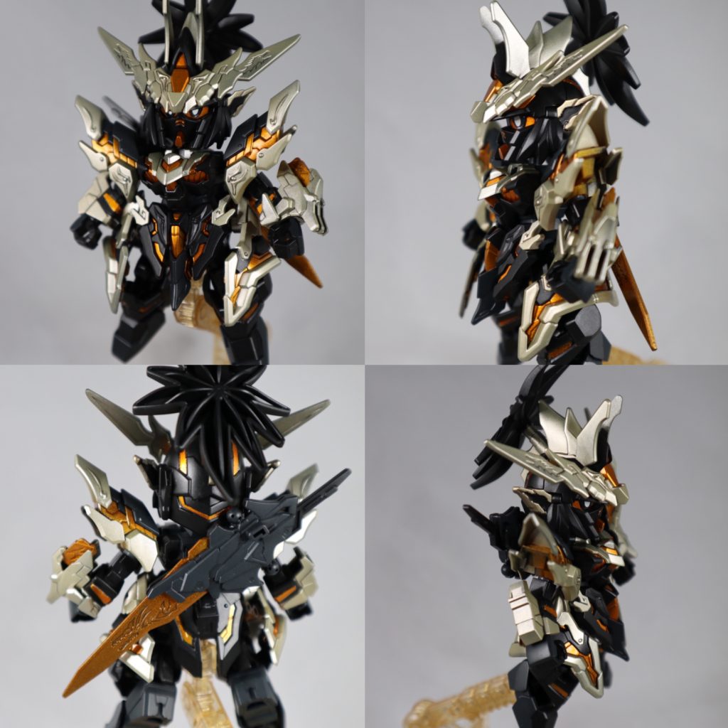 各方面。
背中に武器がマウントできます。