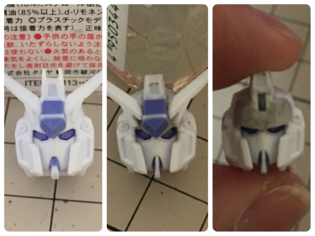 頭部改修。
最初はデルタカイのままいこうとしていましたが、かなり難しく断念しました…。