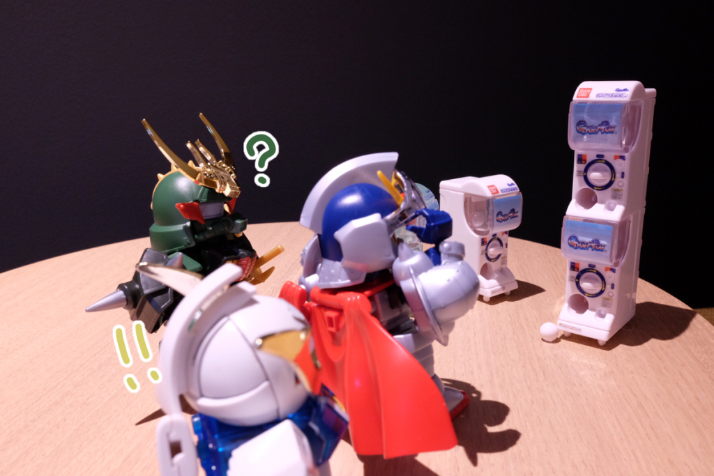 武者∀:あ! これ珍しいですよ!
殺駆:なんだこれ
武者∀:*ガチャガチャのボスです!*
殺駆:がちゃがちゃのぼすってなに…?