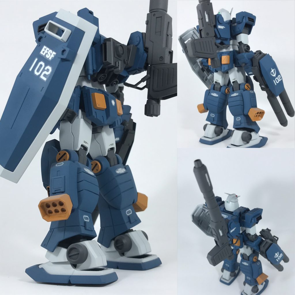 パーフェクトガンダムⅡ。所謂、
フルアーマーガンダムですね。
サンボル版のFAガンダムを流用
してMSV版に仕上げてみました。
カラーは狂四郎VER風に青色に。
重量感を出す為、重心を低く作成
してみました。