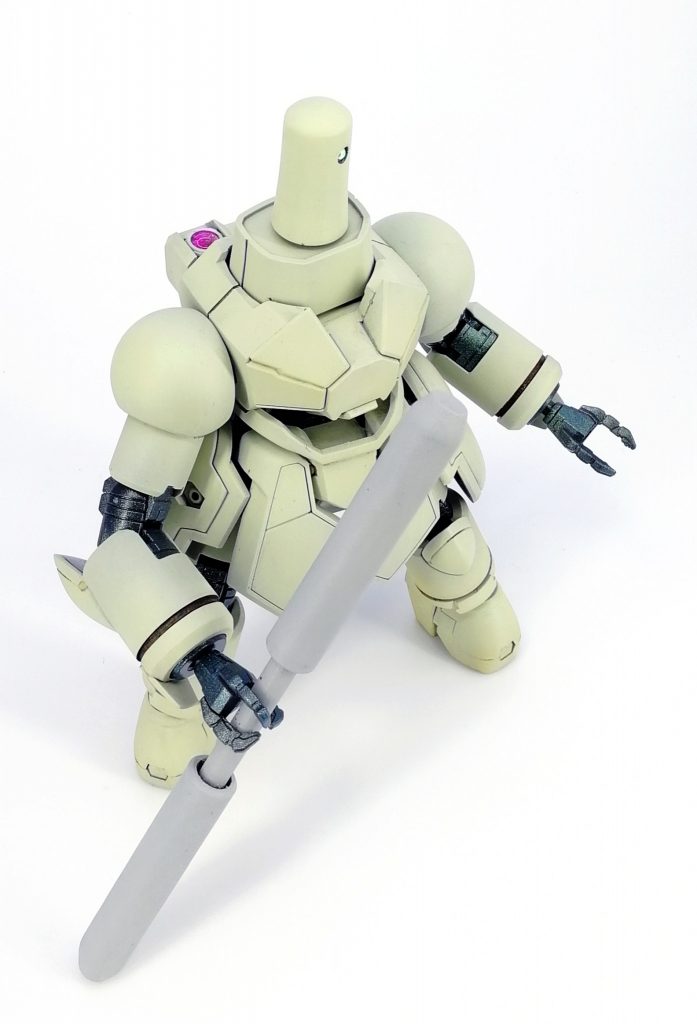 良い感じに弱そうなこの色はクレオスのダックエッググリーンです。