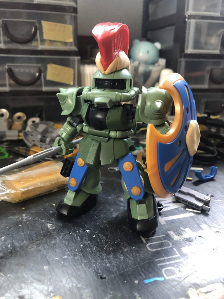 製作途中
アキレスのパーツは極力利用していないのが分かるかと思います