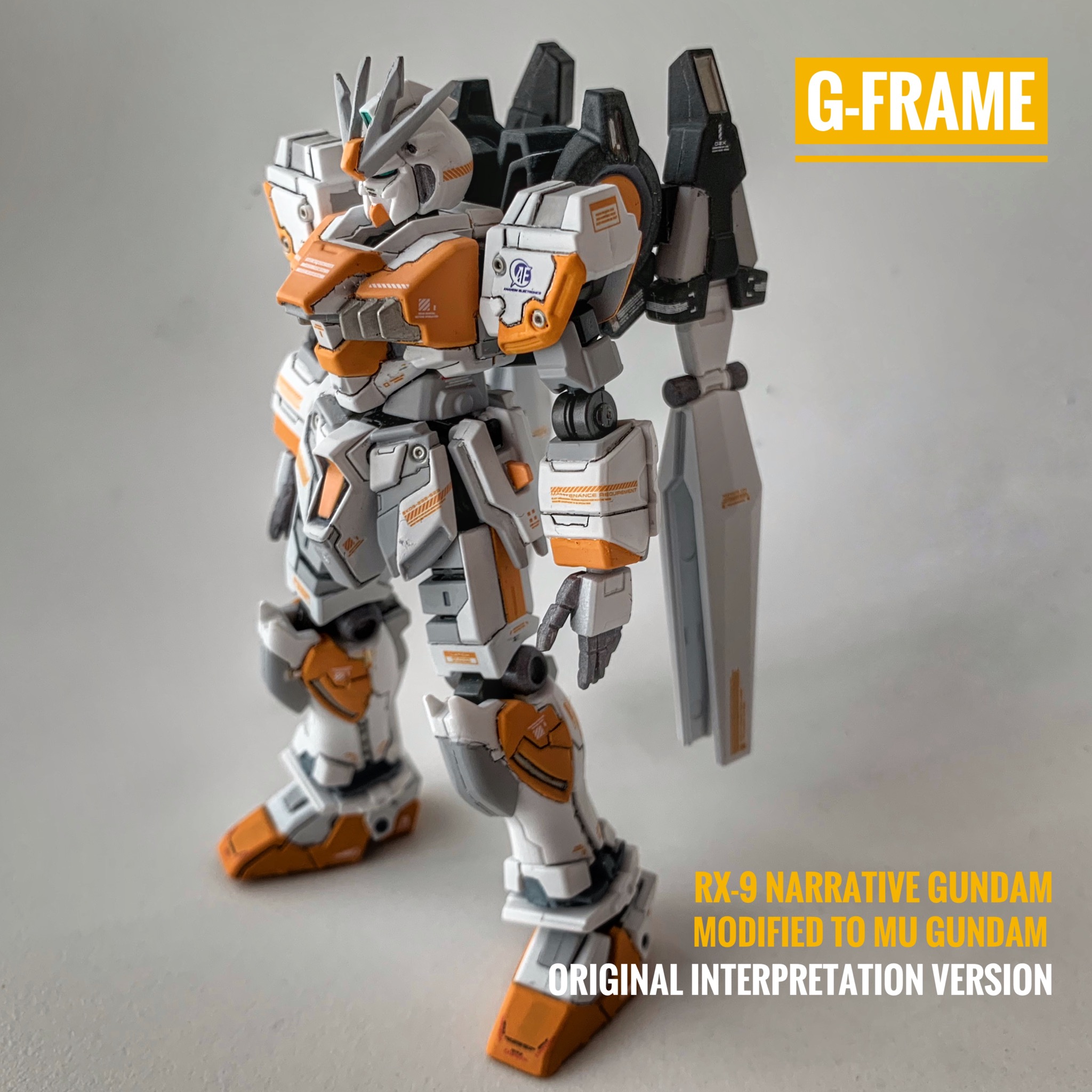 食玩 Gフレーム ナラティブガンダム 独自解釈mガンダム化 Hrd Plus A3さんのガンプラ作品 Gunsta ガンスタ