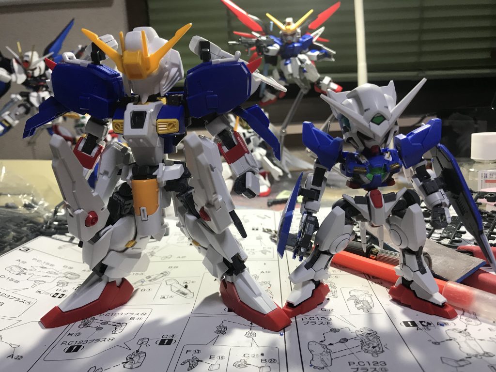 前回のエクシアと背比べ