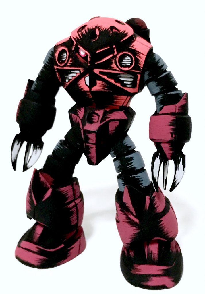 シャア専用ズゴック アメコミイラスト風–4枚目/制作者：@j_gunaka