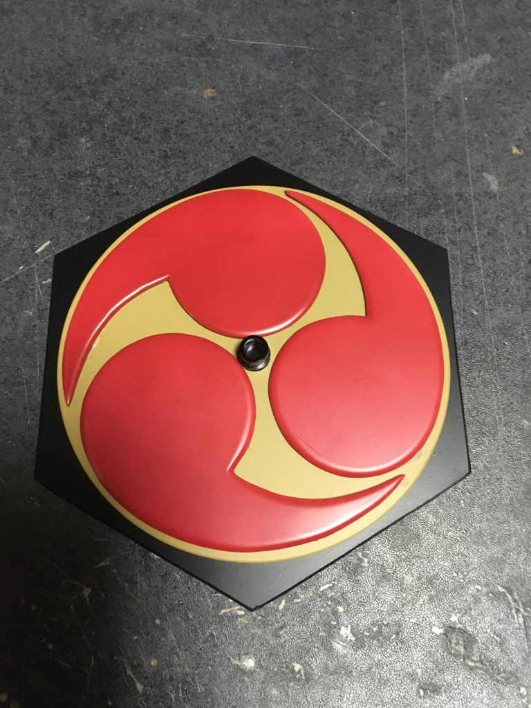 台座から〜
プラ板の塊です♪