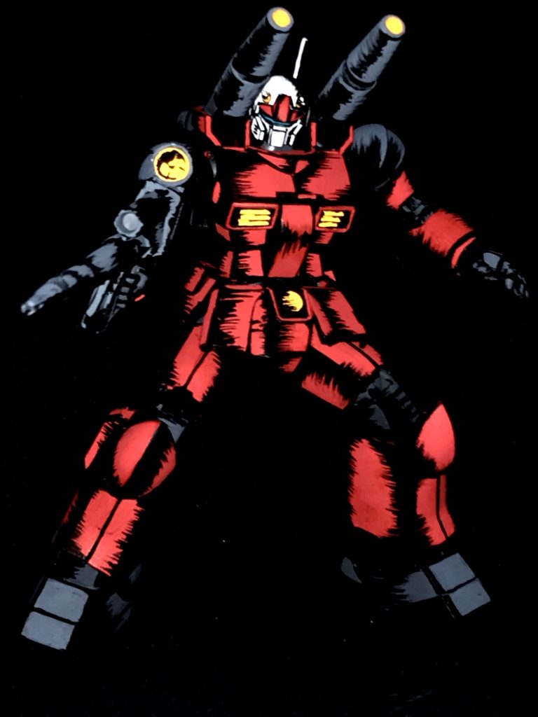 1/144 ガンキャノン アメコミイラスト風模型–2枚目/制作者：@j_gunaka