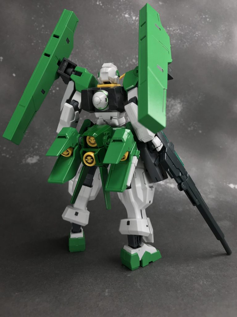 後ろから
背中のドライブがコーンスラスターなのも個人的なこだわりです笑