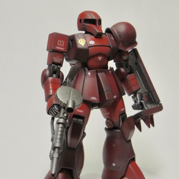 旧ザクをシャアカラーの塗ってみました