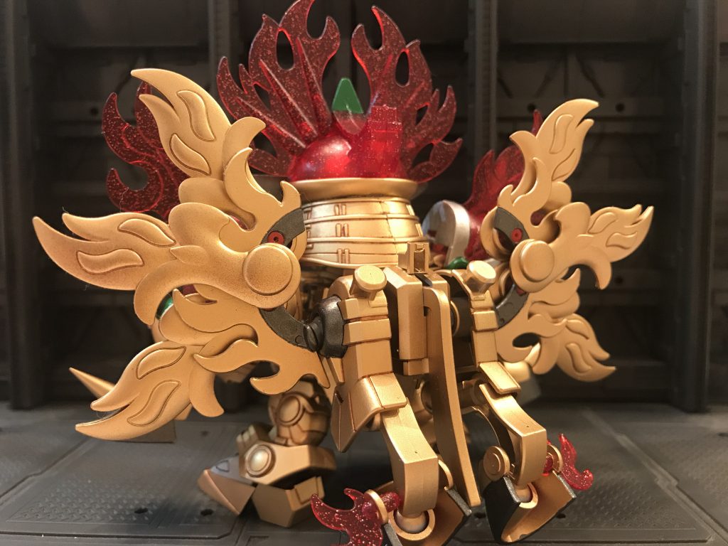 背中にもエフェクト的なものをつけられるようになってます。もちろん外すこともできます。