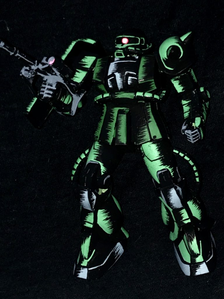 1/144 ザクⅡ アメコミイラスト風–4枚目/制作者：@j_gunaka