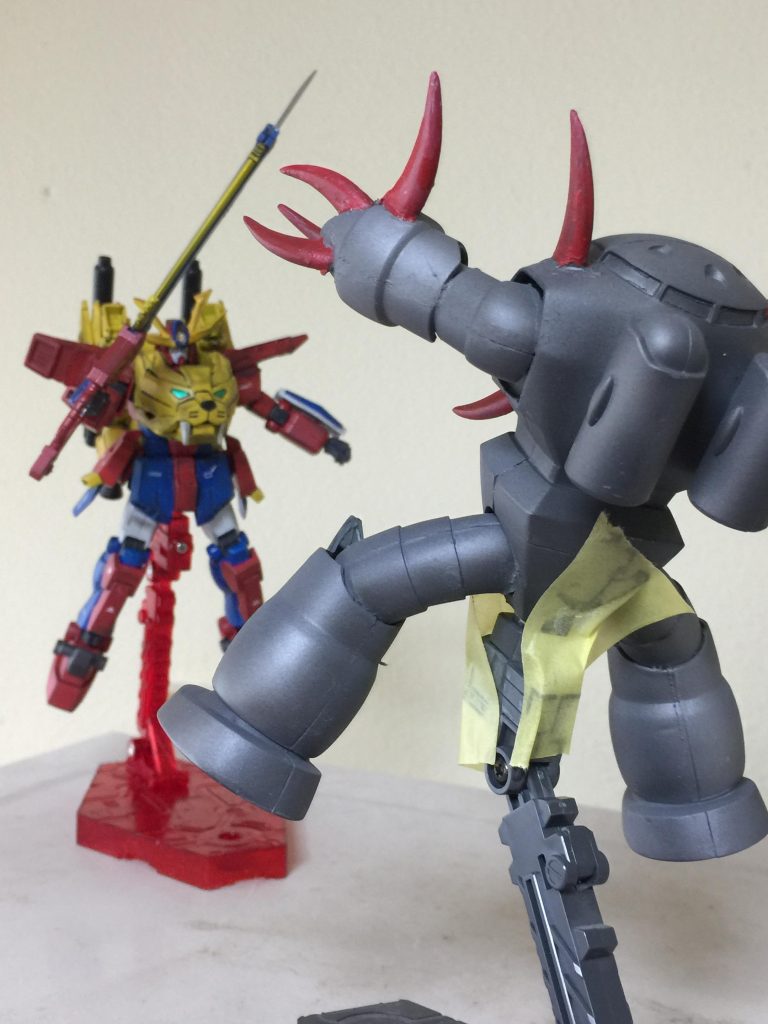 必殺❗️トライ一文字斬り‼️
魔王獣 ズゴックに 斬りかかる
ショットです❗️