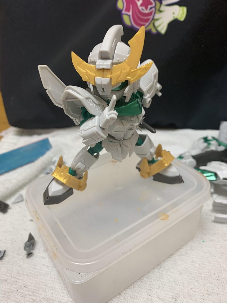 ポーズ決めと可動範囲のチェック