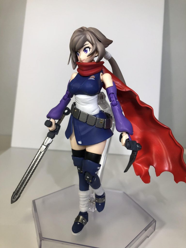 ストダイバー飛竜 フォーム
正面左側から。 プラズマブレード サイファーと壁を登るカマ状の道具を装備。
モチーフのデザインが和風な感じなので
本体はほとんど無改造。素材の良さをフルに活かしてます。