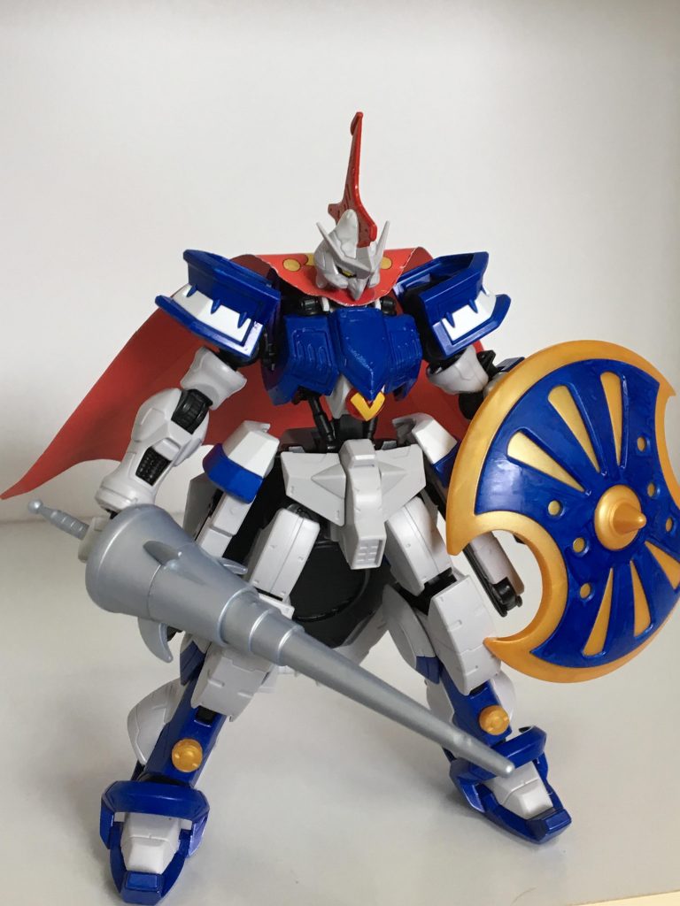 アキレスのパーツを付けつつキマリスらしさも残してみました。
ランスはSD騎士ガンダムから拝借。