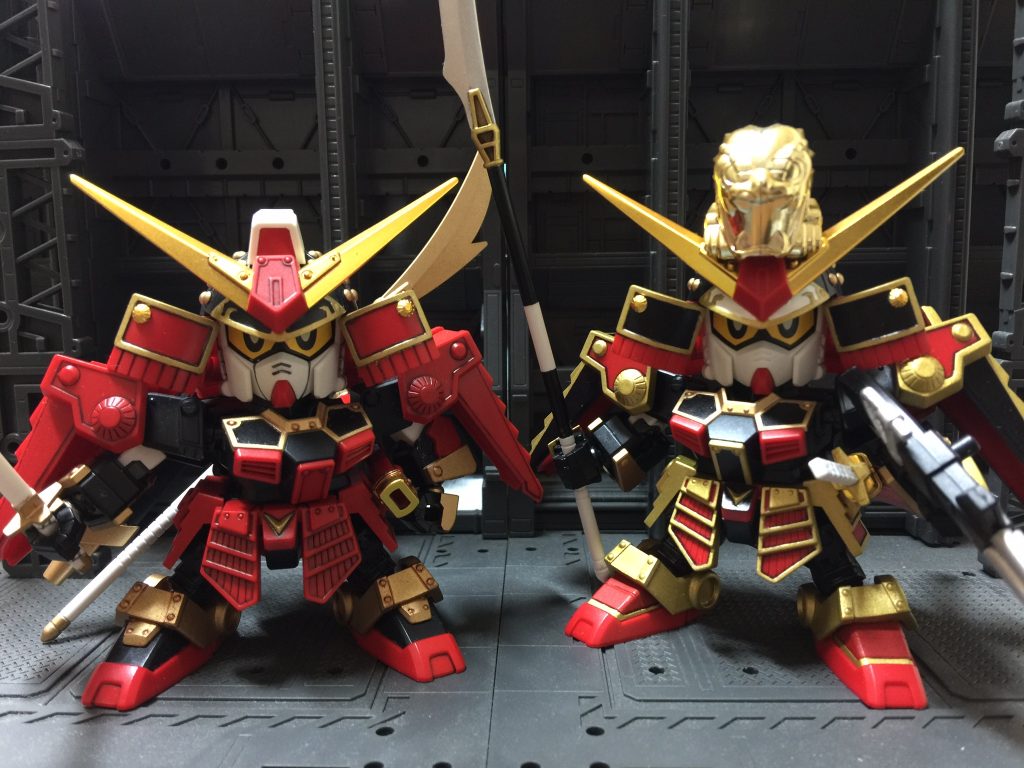 武者と2ショットで。農丸も3年前くらいに作ったものです。やっぱり並べられるうれしいですね！