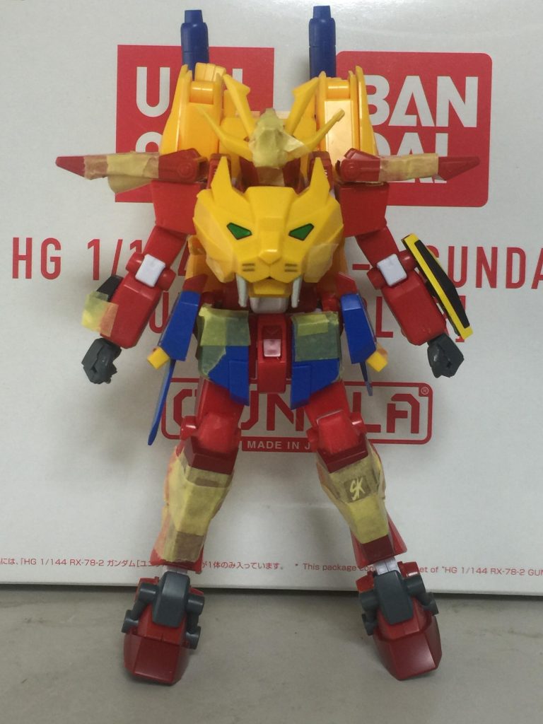 トライエースの素組み
制作工程です。