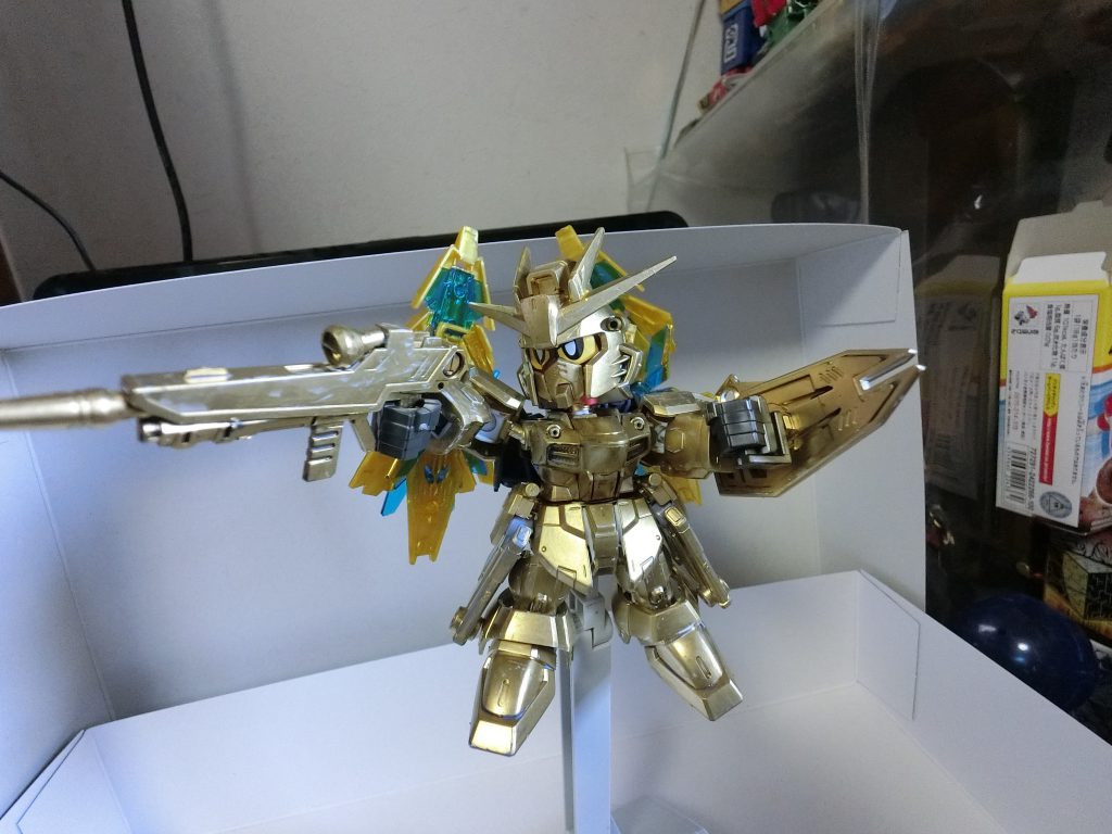 SEEDOPでよく見る打ち方風に決めてみた。装備品までも金色なのはハイパーモードで全身金色になるから。のお約束