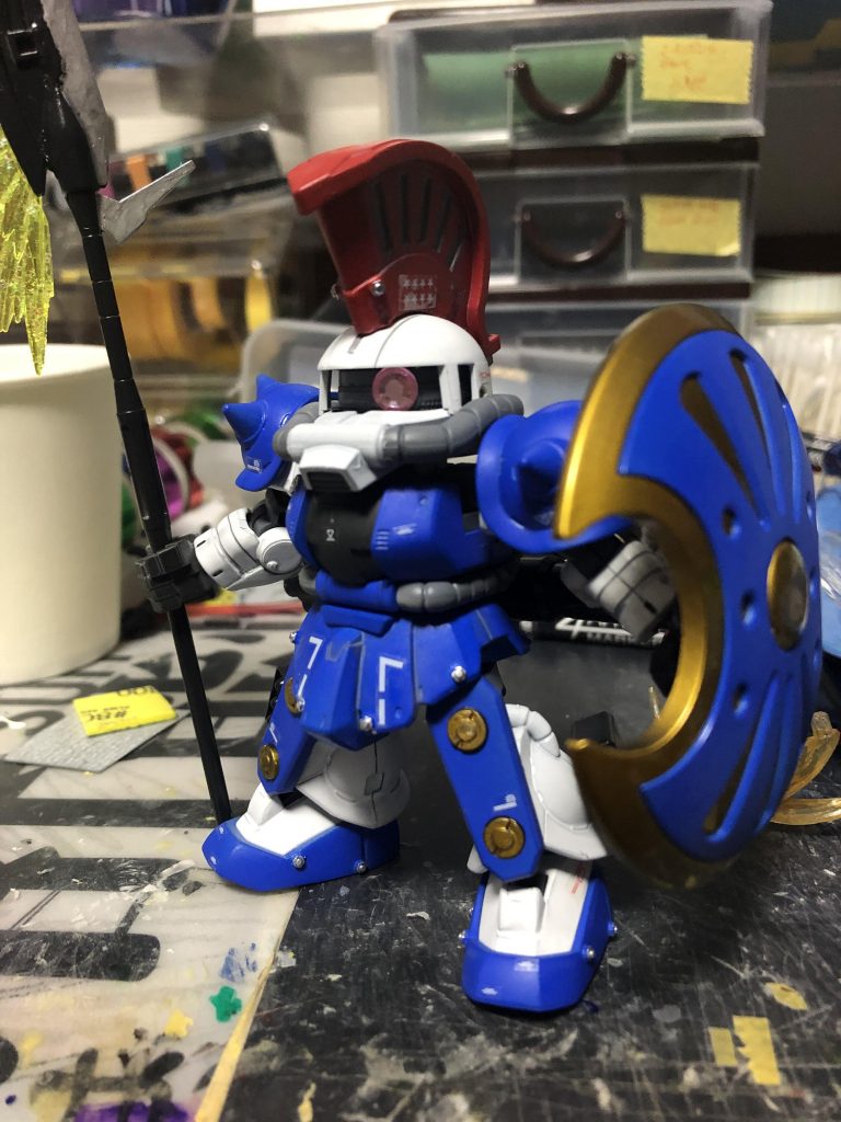 塗装後、つや消しでトップコート、マーキングシールは適当に貼ってます