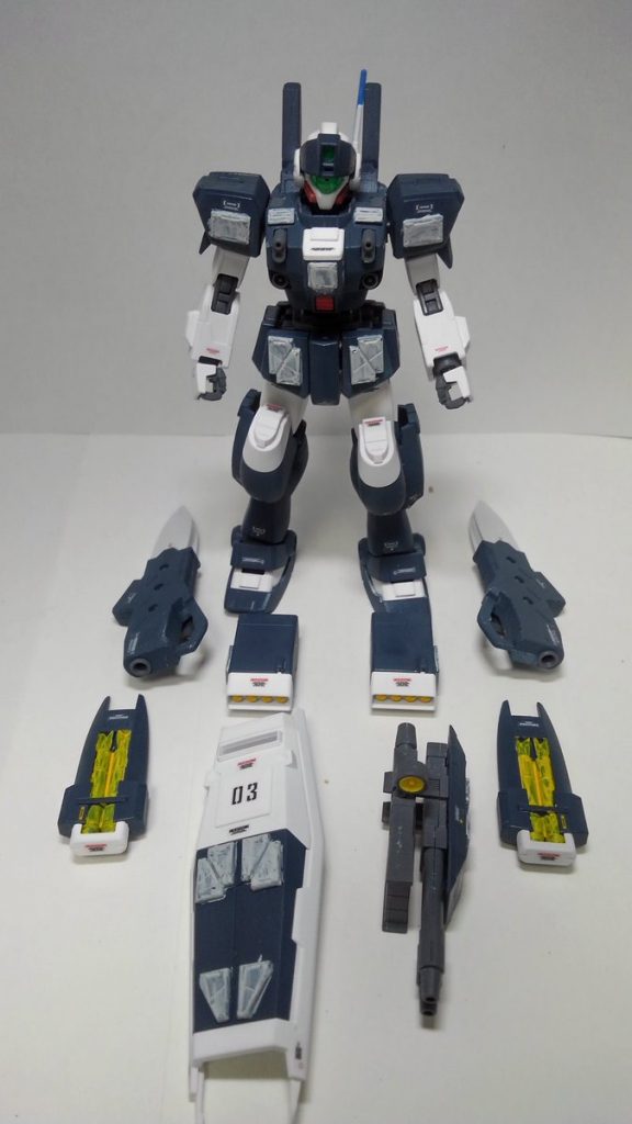 元から取り外せる装備という者だったのでちゃんと外して並べるように工夫して塗装してみました