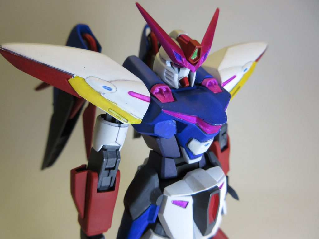 『とりあえず殲滅すれば良いんですよコレ』という事で、武装を減らす事によりオペレーティングの簡易化を目指s…いえ、脳筋なだけです。
サフとトップコート以外はオール筆塗りでメインはアクリジョン、たまにガンマカ使用です。