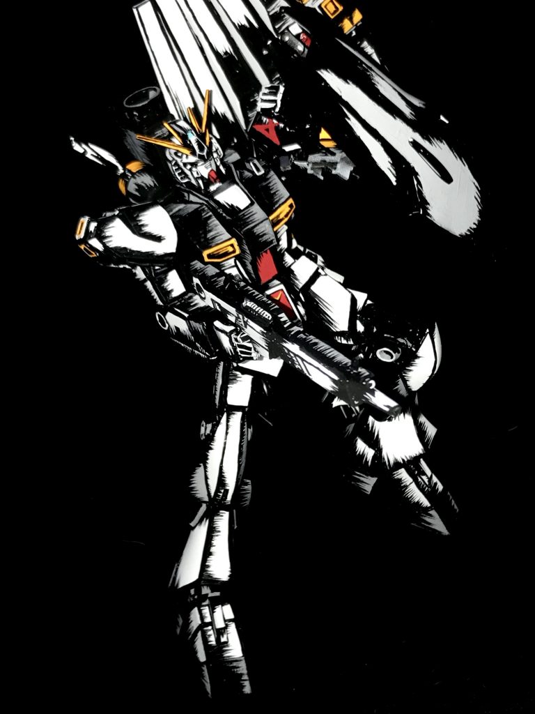 ニューガンダム アメコミイラスト風–3枚目/制作者：@j_gunaka