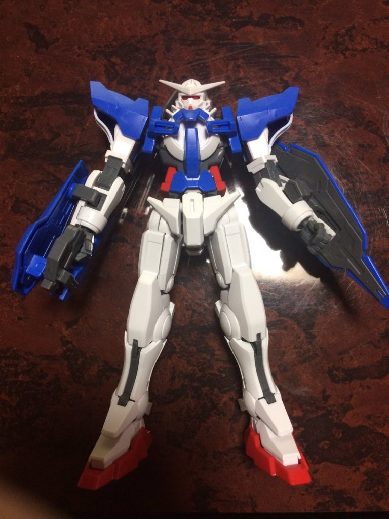 仮組み状態。ちょっと空気遠近法を取り入れた塗装にチャレンジすることを決めました。青を淡くします