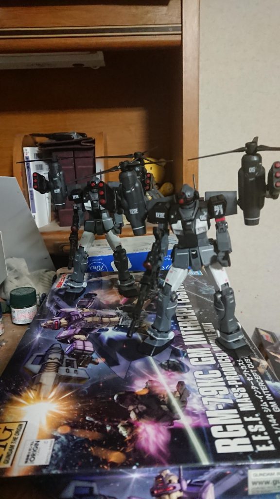 ジムインターセプトカスタム 大気圏空中仕様–3枚目/制作者：トッシー