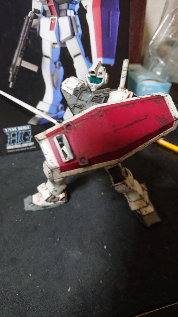 盾から汚しました。