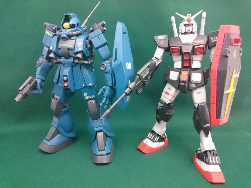 MGプロトタイプガンダムと対比