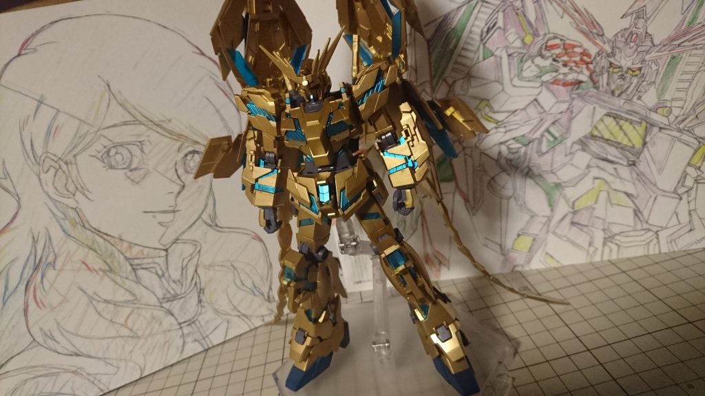 塗装は全てガンダムマーカーエアブラシシステムで行いました。
この為にガンダムマーカーアドバンスドセットを3つも買うハメになるとは思わなんだ…笑