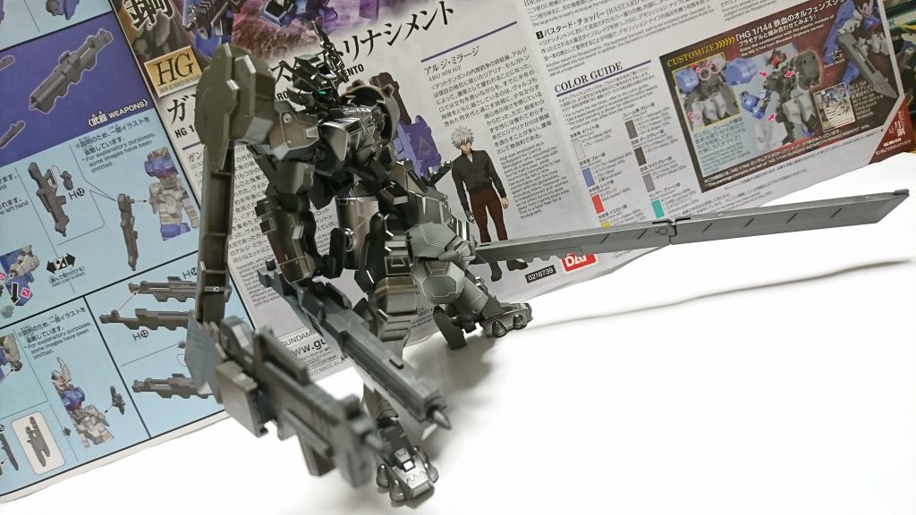 アクションポーズ③
右肩が下がって来ますね。