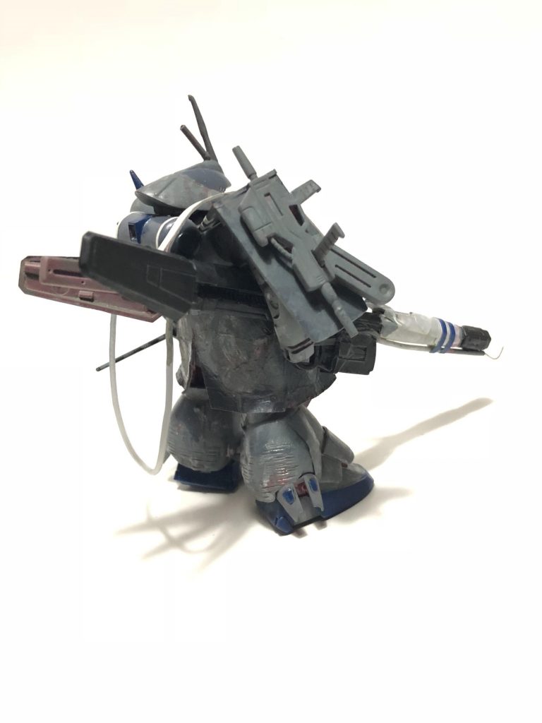 おまけ
マラサイカスタム「ブルーゴブリン」
拠点制圧を目的とした汎用MS
装備
大型火炎放射器「ドラゴンブレス」×1
ビームマシンガン×1
ハイパーシュツルムファウスト×1
「制圧地点を大型火炎放射器で焼き払う。
ブルーゴブリンが通った後は焦土と化す」