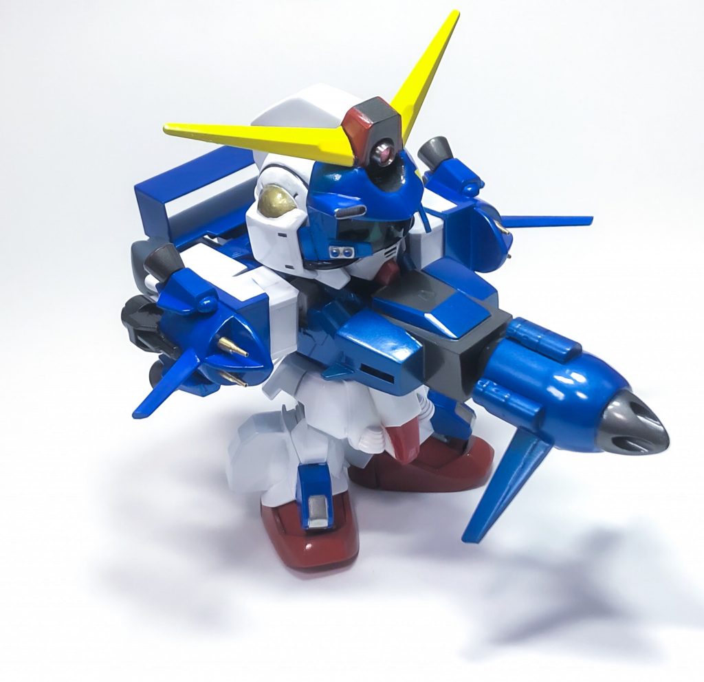 サブインターセプターの前中部と後部を、スーパーガンダイバーの前後に取り付ける事で「超高速水中移動形態クルーズモード」に変形させる事が可能です。