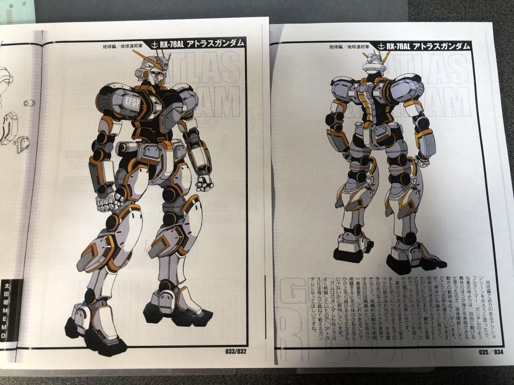 コミックス特典のカラー設定画です。今回はこれの再現を目指しました。