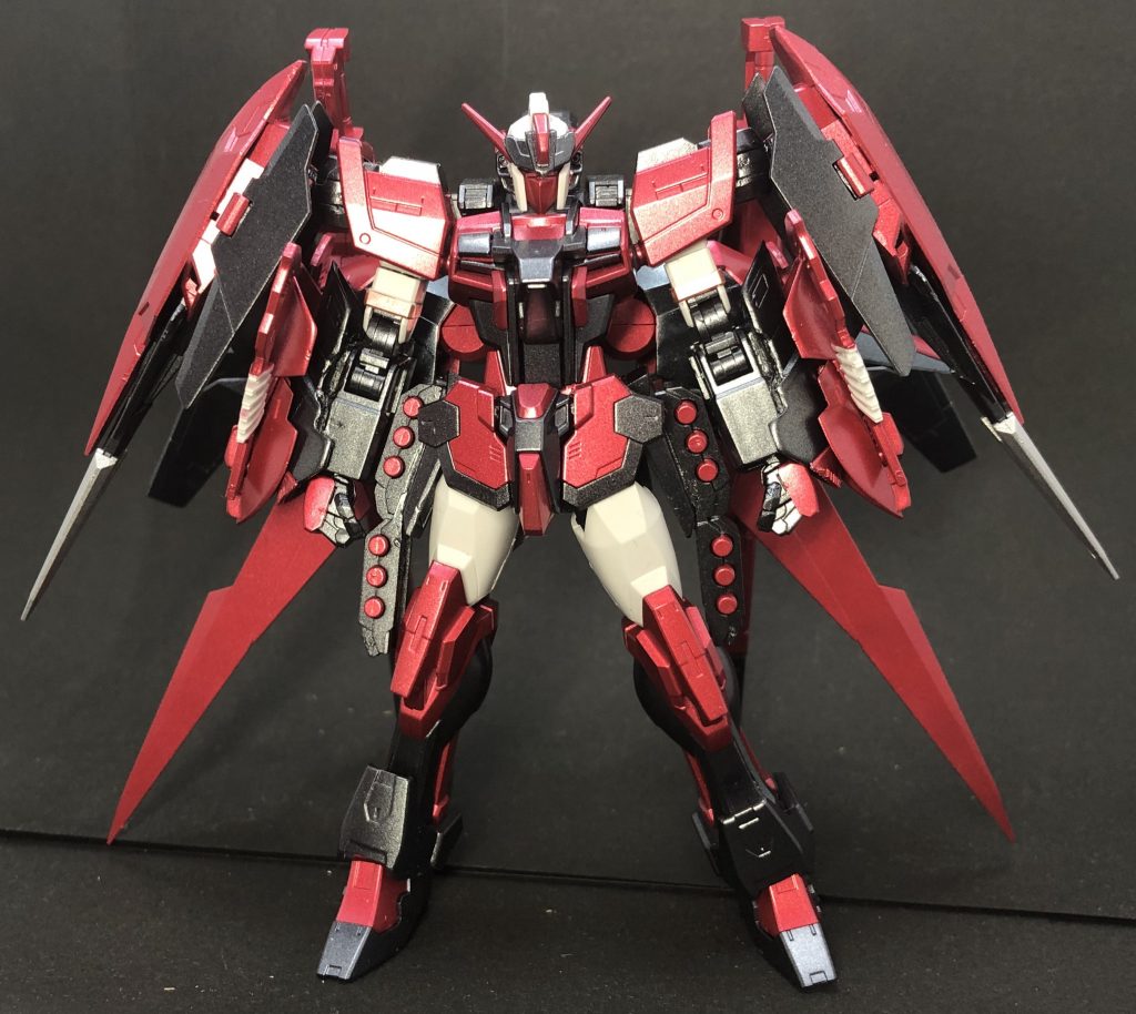 使用したキットですが…
トールストライクガンダム
ジェガンブラストマスター(ジャンク)
AGE-2 (ジャンク)
ダークマターブースター(ジャンク)
OOダイバーエース(ジャンク)
OOクアンタ(ジャンク)
フルコーンの武装のみ(ジャンク)
腕の訳わからんパーツ(ジャンク)
何かの腰パーツ(ジャンク)
チェーンマインの持ち手部分(ジャンク)
ストライク以外全部ジャンクの使い回しです